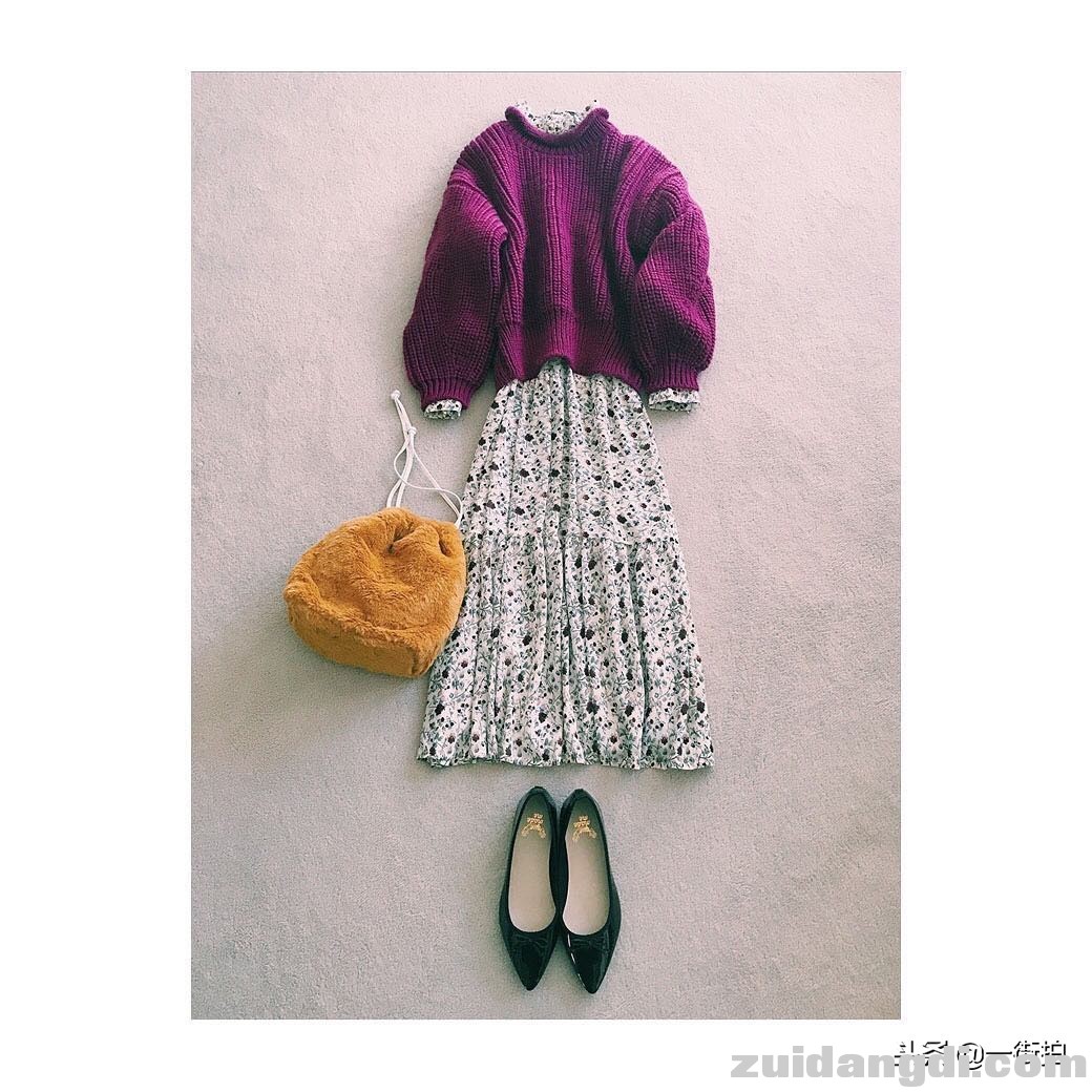 毛衣+长裙，不美都不行！-1.jpg