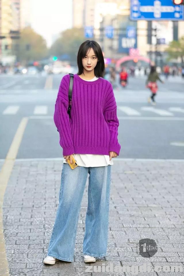 阔腿裤藏肉显瘦又显腿长，2019毛衣+阔腿裤时髦新穿搭！-3.jpg