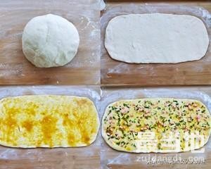 鸡蛋火腿葱什锦发面切饼的做法-6.jpg