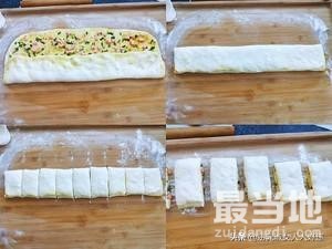 鸡蛋火腿葱什锦发面切饼的做法-7.jpg