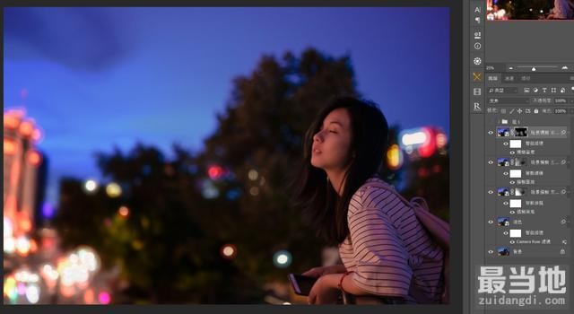 再也不头痛光晕素材了，PS自制光晕处理夜景人像-8.jpg