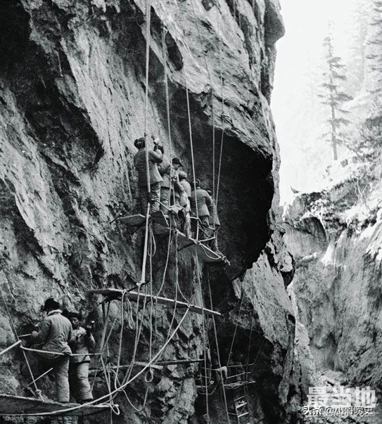 老照片：1954年修建康藏公路的震撼场景-5.jpg