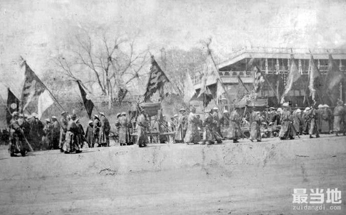 老照片：1908年光绪皇帝的葬礼，考古证实光绪帝死于砒霜中毒-5.jpg