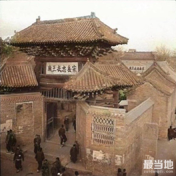 河南省汤阴县老照片，1940年左右的老县城和岳飞庙-5.jpg