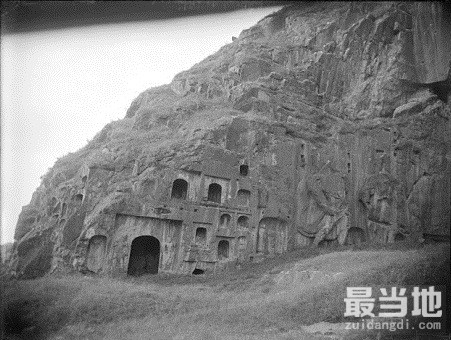 河南省洛阳市龙门镇，一百年前外国人拍摄的龙门石窟（1910年）-5.jpg