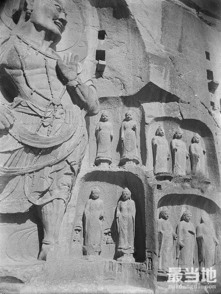 河南省洛阳市龙门镇，一百年前外国人拍摄的龙门石窟（1910年）-9.jpg
