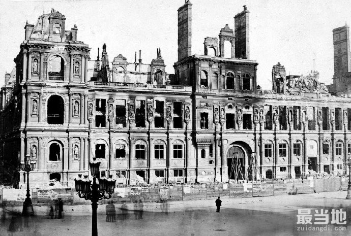 老照片：1871年的法国巴黎，巴黎公社运动后的城市景观-1.jpg