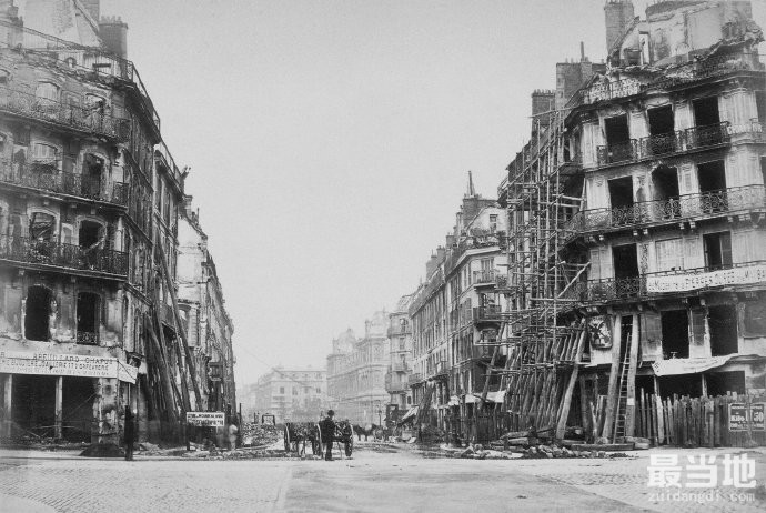老照片：1871年的法国巴黎，巴黎公社运动后的城市景观-5.jpg