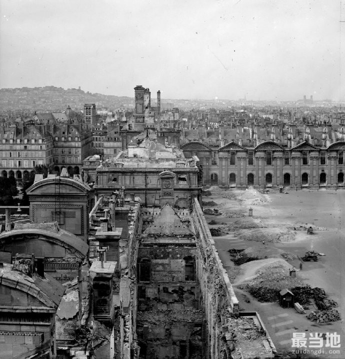 老照片：1871年的法国巴黎，巴黎公社运动后的城市景观-8.jpg