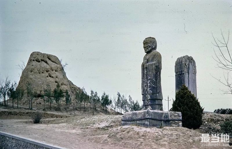 咸阳市乾县老照片：外国人拍摄80年代的唐高宗李治乾陵-11.jpg