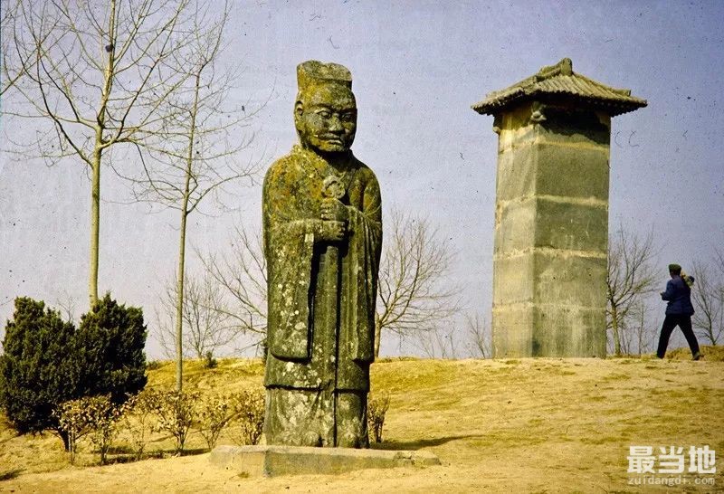 咸阳市乾县老照片：外国人拍摄80年代的唐高宗李治乾陵-10.jpg