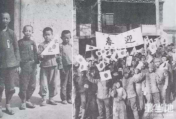 老照片：日本兵摆拍亲善中国百姓，尽显丑陋的嘴脸-3.jpg