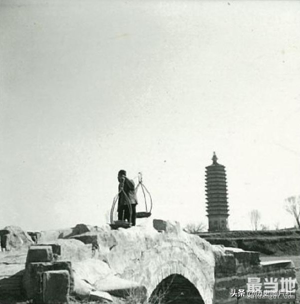日本人拍摄80年前的北京通州区燃灯佛舍利塔（约1939年）-2.jpg