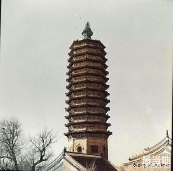 日本人拍摄80年前的北京通州区燃灯佛舍利塔（约1939年）-3.jpg