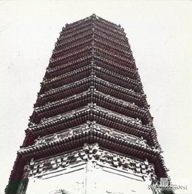 日本人拍摄80年前的北京通州区燃灯佛舍利塔（约1939年）-5.jpg