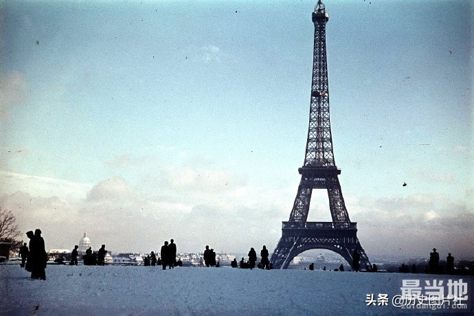 老照片：1941年巴黎的冬天，白雪覆盖美极了-3.jpg