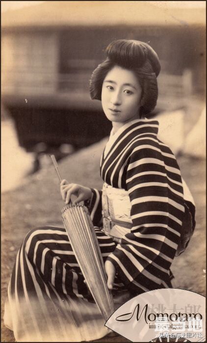 老照片中的日本和服女性，图9是一位美人儿-5.jpg