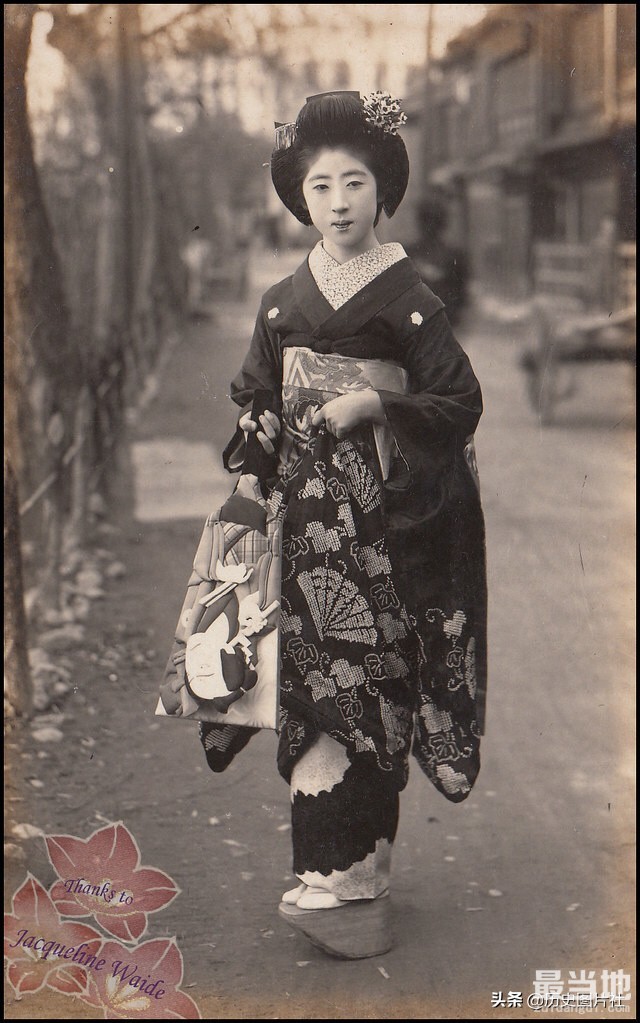 老照片中的日本和服女性，图9是一位美人儿-8.jpg