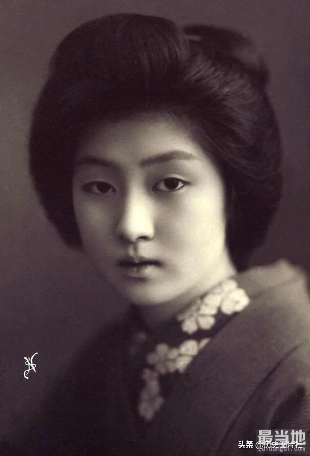 老照片中的日本和服女性，图9是一位美人儿-7.jpg