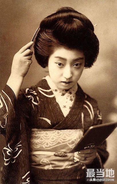 老照片中的日本和服女性，图9是一位美人儿-9.jpg